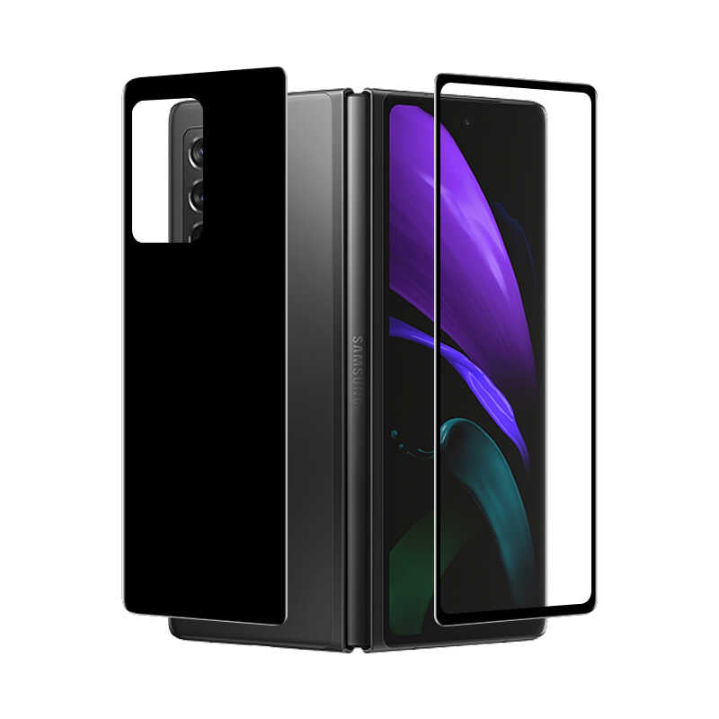 Galaxy Z Fold 2 Zore Front Back 5D Full Glue Tempered Screen Protector