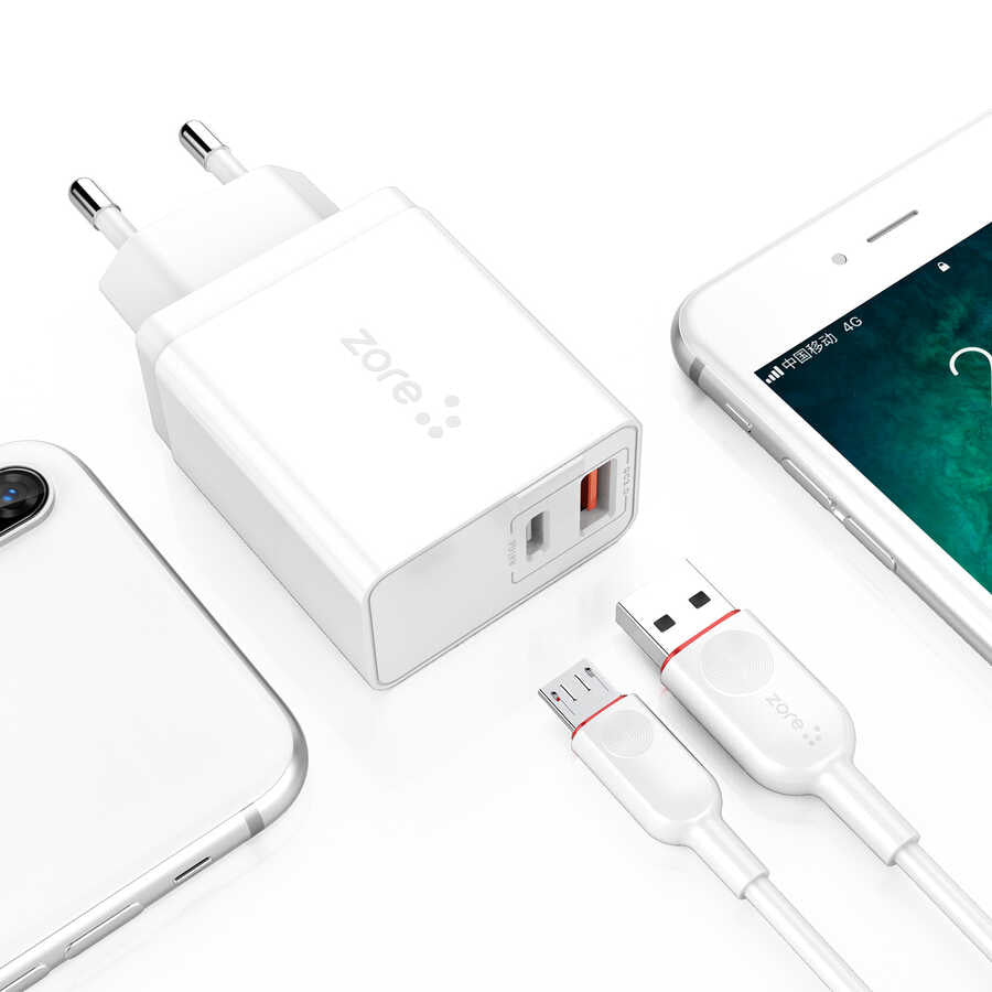 Zore XMac Series ZR-X2 Micro 2 in 1 Charging Set